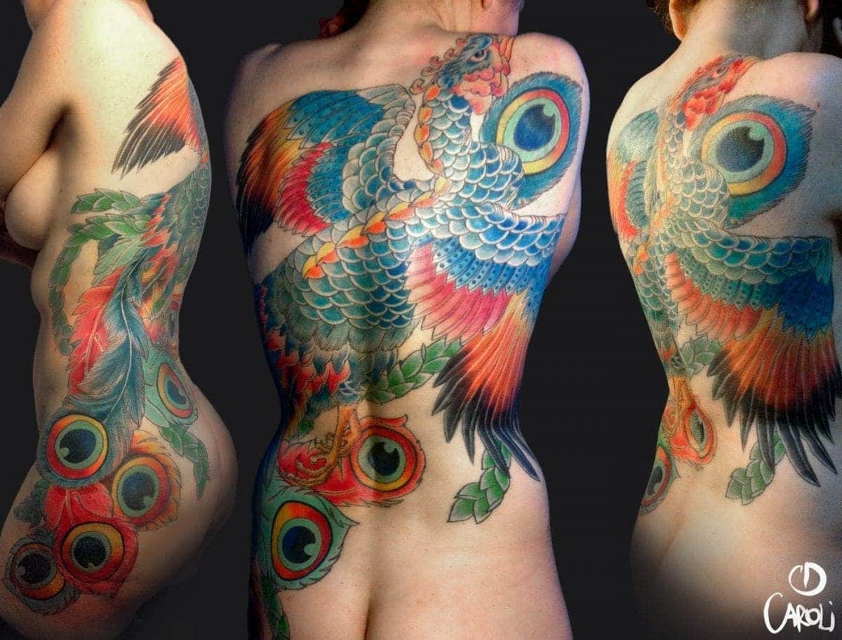 Tatuaje Fénix - Caroli Dilli - Oriental Tattoo