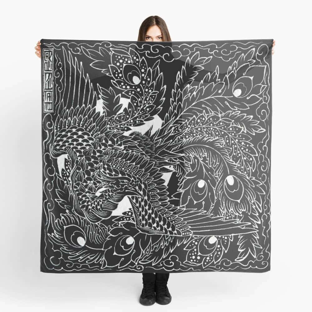 Pañuelo Fénix negro 1 Pañuelo Fénix negro