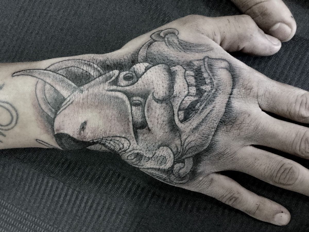 Tatuaje de máscaras hannya 1 tatuaje japones mascara hannya 1 Tatuaje de máscaras hannya - Tatuaje Máscara Hannya